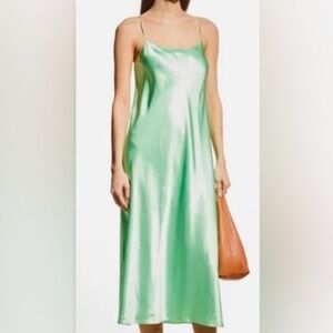 Vince Mint Satin Dress